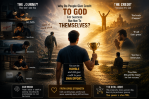 Why Do People Give Credit to God for Success but Not Themselves?